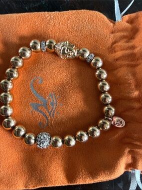 NOGU 18k Rose Gold and Silver | Gilded Buddha Bracelet